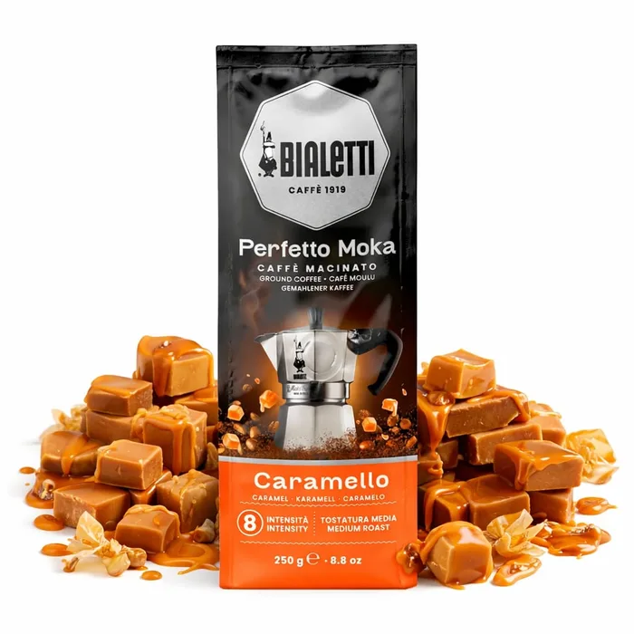 250 גרם קפה טחון ביאלטי קרמל/BIALETTI CARAMELO