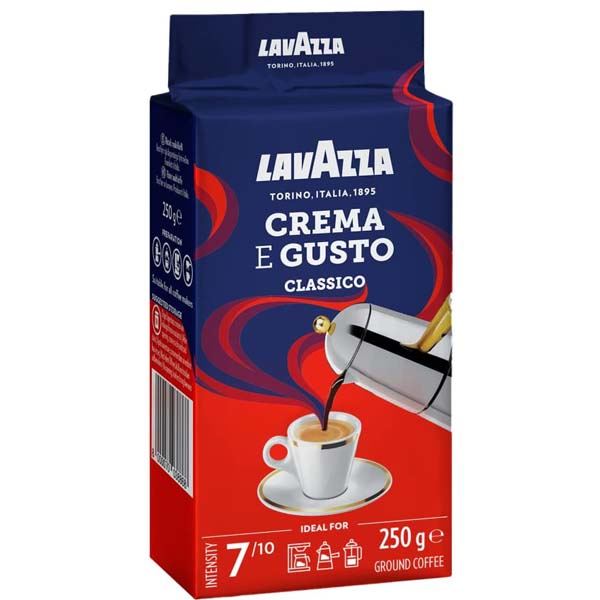 250 גרם קפה טחון לוואצה קרמה גוסטו קלאסיקו LAVAZZA
