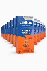 100 קפסולות לוואצה קרמה גוסטו פורטה/FORTE למכונת NESPRESSO
נספרסו