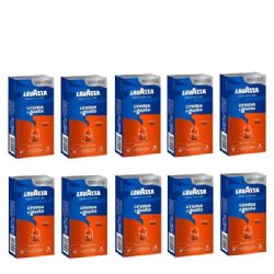 100 קפסולות לוואצה קרמה גוסטו פורטה/FORTE למכונת NESPRESSO
נספרסו