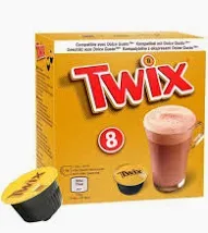 8 קפסולות משקה טוויקס דולצה גוסטו/TWIX DOLCE GUSTO