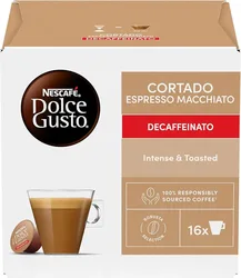 16 קפסולות קורטדו נטול קפאין דולצ'ה גוסטו/CORTADO DECAF