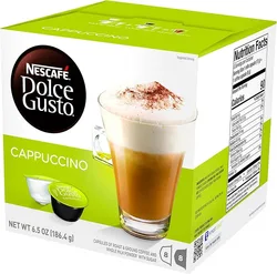 8+8 קפסולות קפוצינו דולצ'ה גוסטו מקורי של NESCAFE