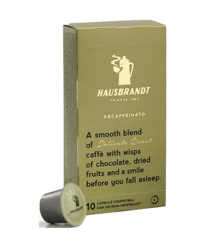   100 קפסולות קפה תואמות נספרסו /  האוסברנדט נטול קפאין -Hausbrandt Decaffeinato  