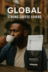 1 קילו פולי קפה גלובל אמארו/GLOBAL AMARO