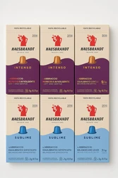 100 קפסולות מיקס תואם נספרסו  SUBLIME/INTENSO HAUSBRANDT 