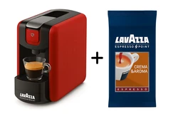 מכונת קפה לוואצה פוינט +100 קפסולות למביני עניין LAVAZZA EP MINI